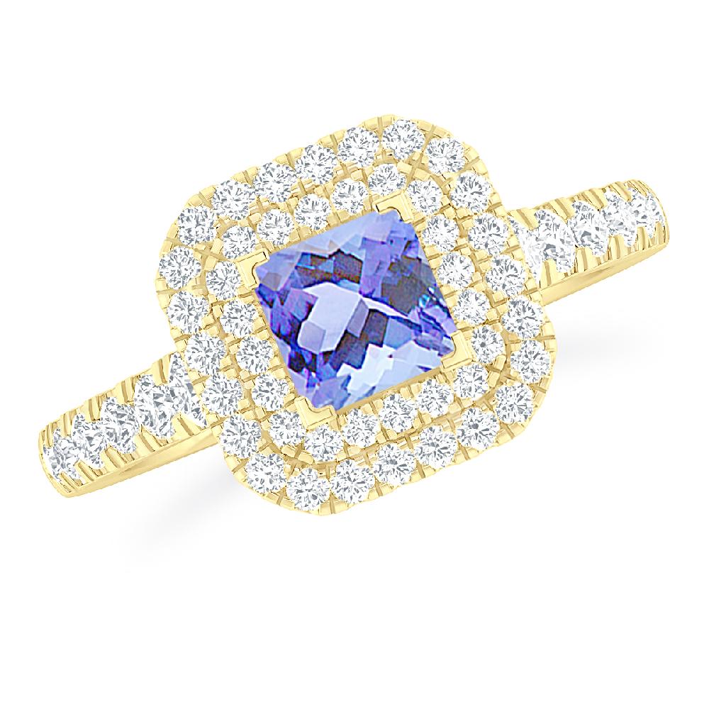 Yellow Gold - Tanzanite