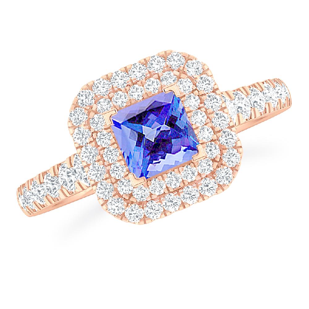 Rose Gold - Tanzanite