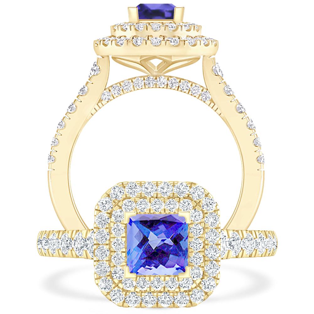 Yellow Gold - Tanzanite