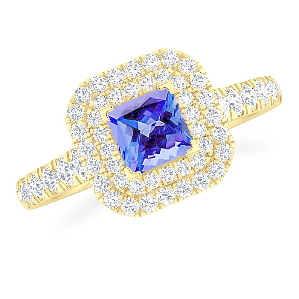 Yellow Gold - Tanzanite