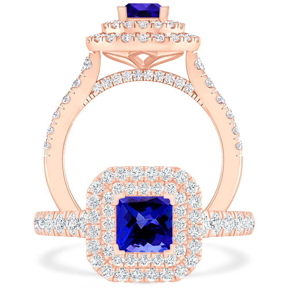 Rose Gold - Tanzanite