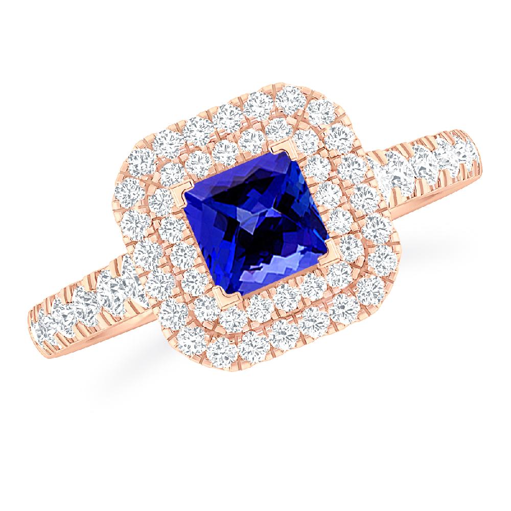 Rose Gold - Tanzanite