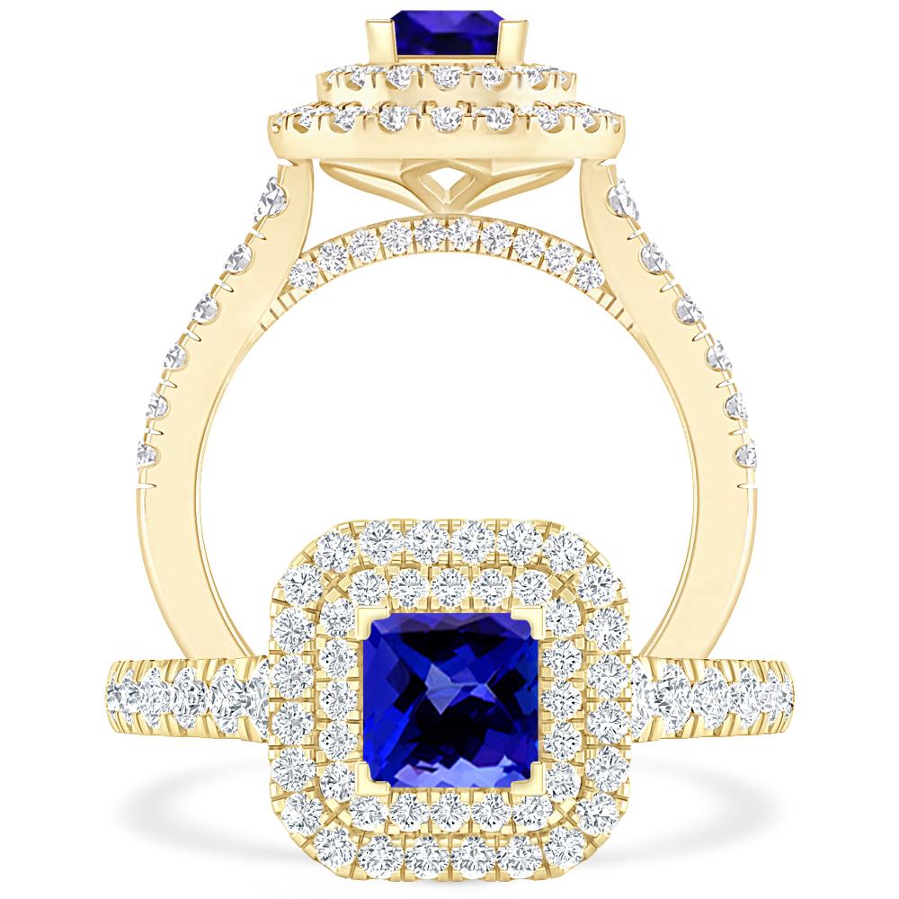 Yellow Gold - Tanzanite