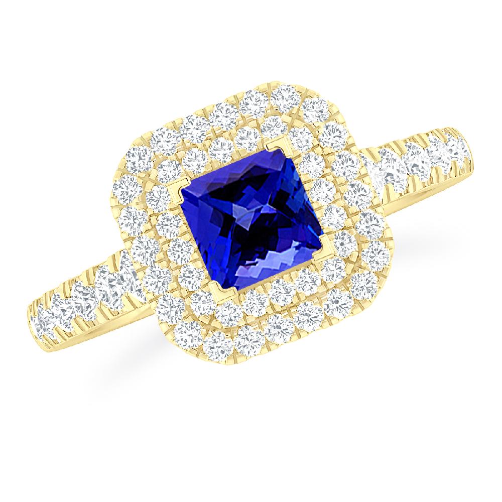 Yellow Gold - Tanzanite