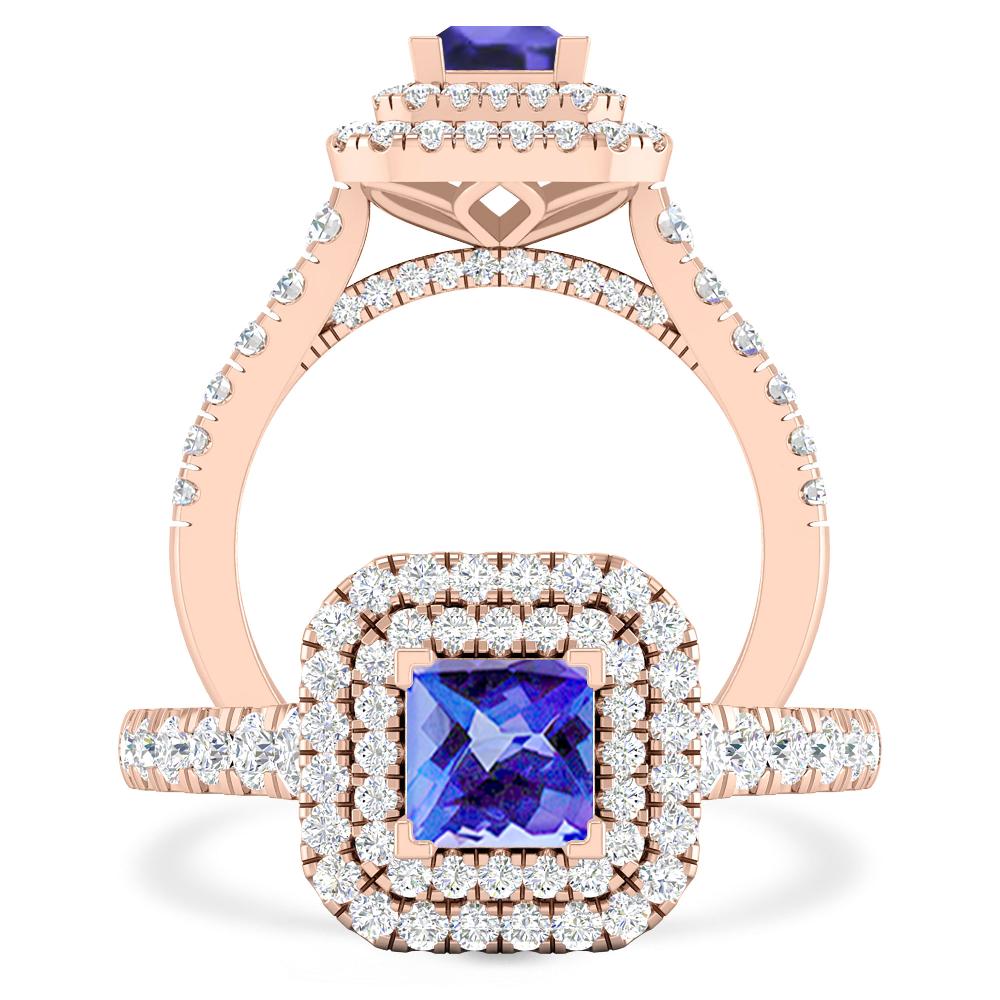 Rose Gold - Tanzanite