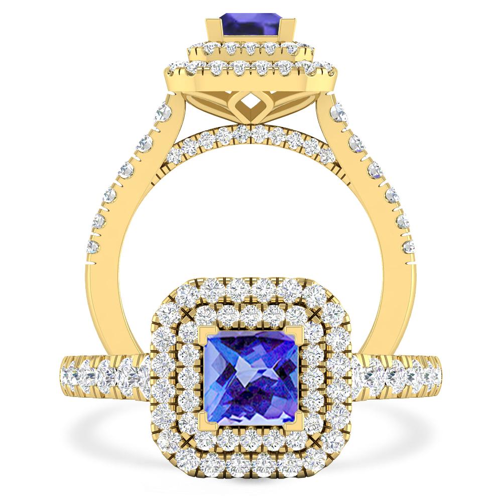 Yellow Gold - Tanzanite