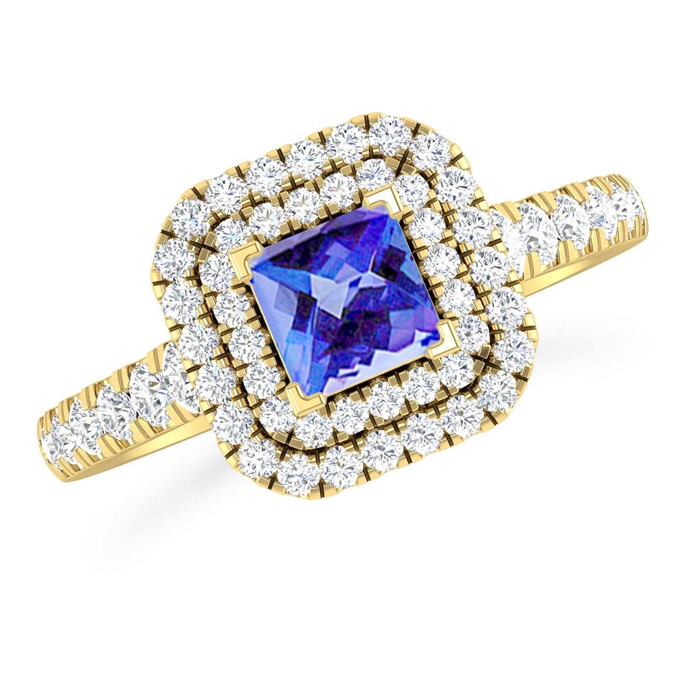 Yellow Gold - Tanzanite