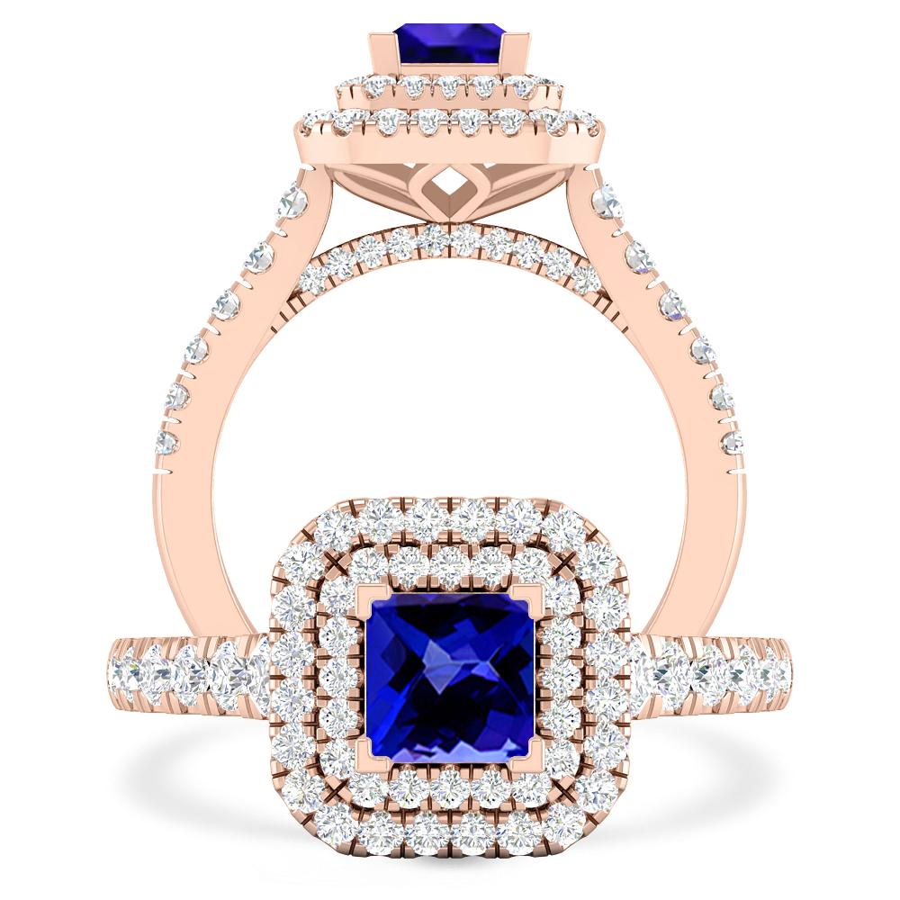 Rose Gold - Tanzanite