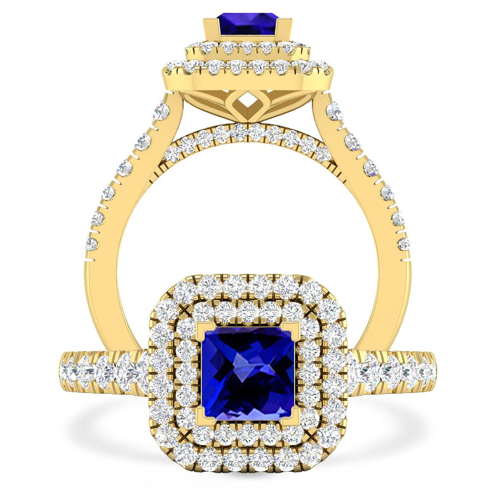 Yellow Gold - Tanzanite