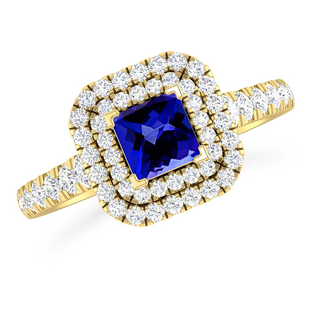 Yellow Gold - Tanzanite