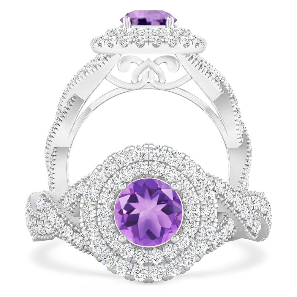 White Gold - Amethyst