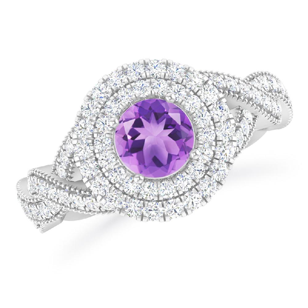 White Gold - Amethyst