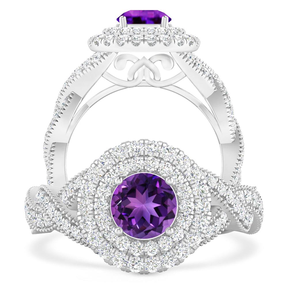 White Gold - Amethyst