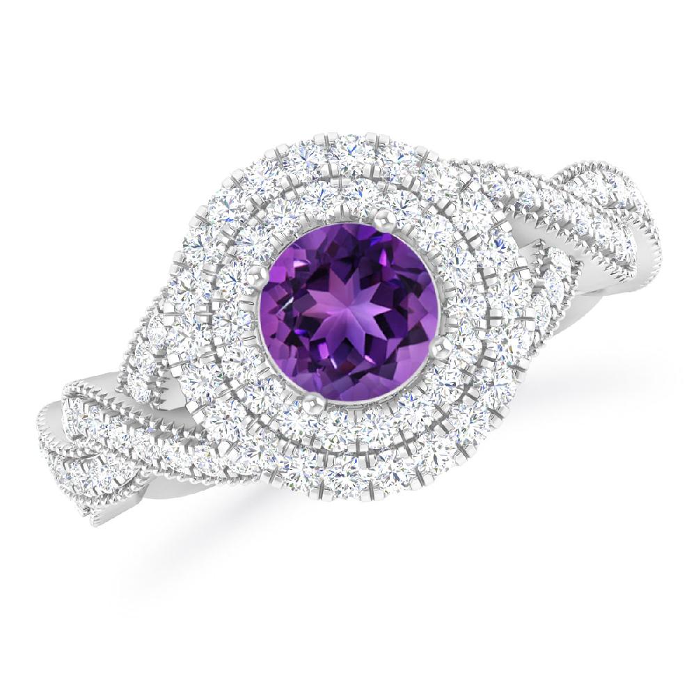 White Gold - Amethyst