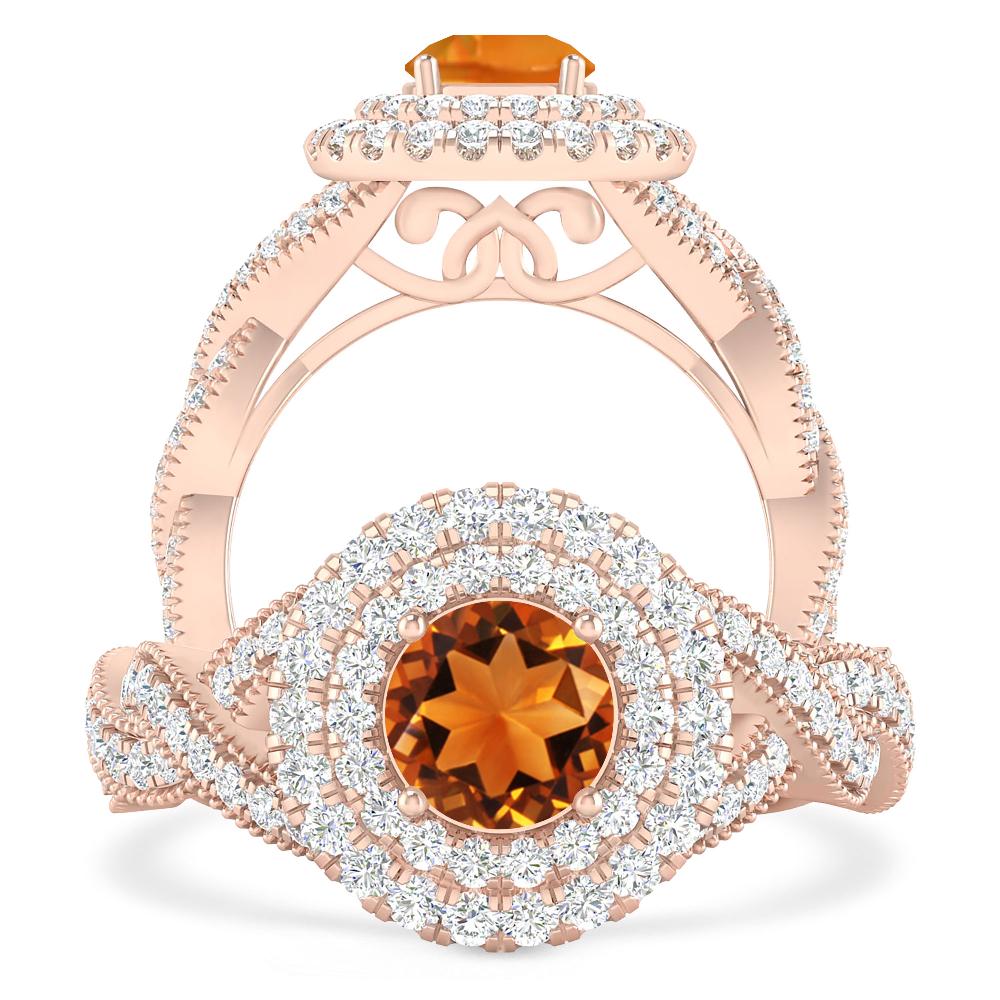 Rose Gold - Citrine