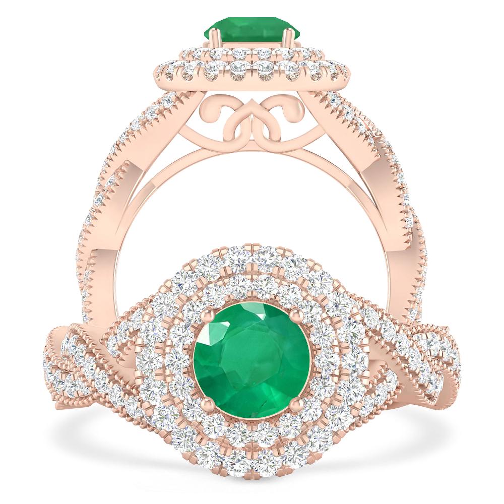 Rose Gold - Emerald