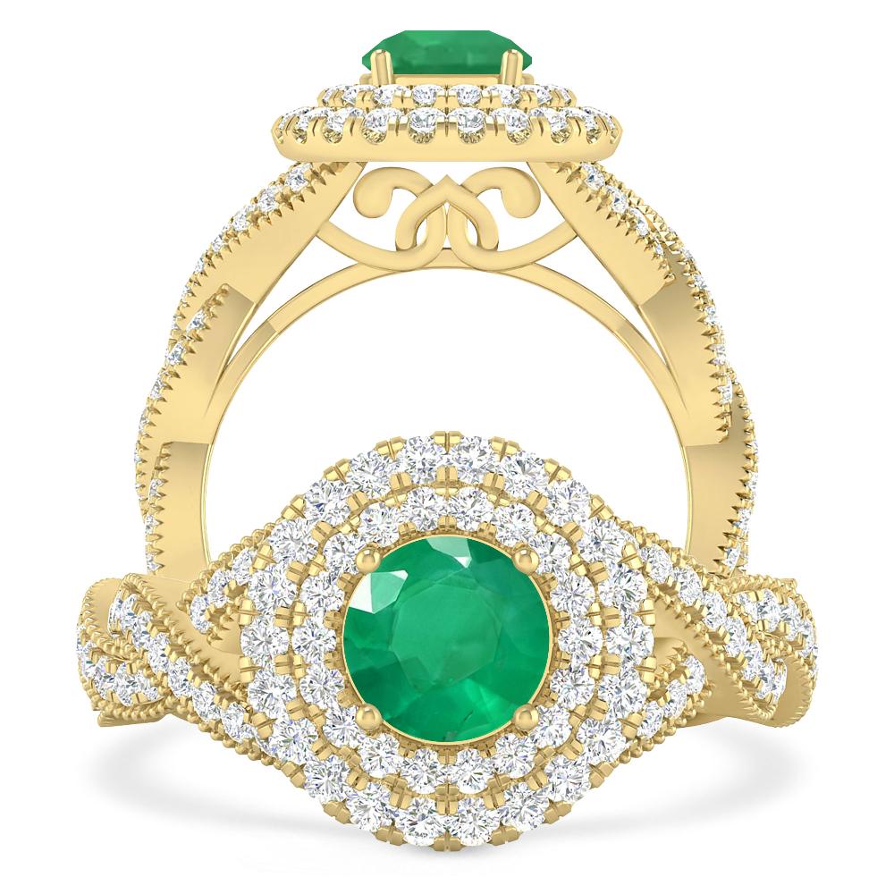 Yellow Gold - Emerald