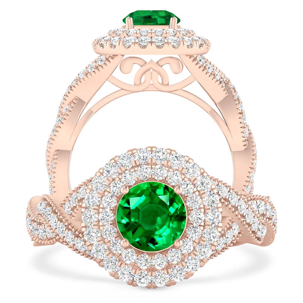 Rose Gold - Emerald