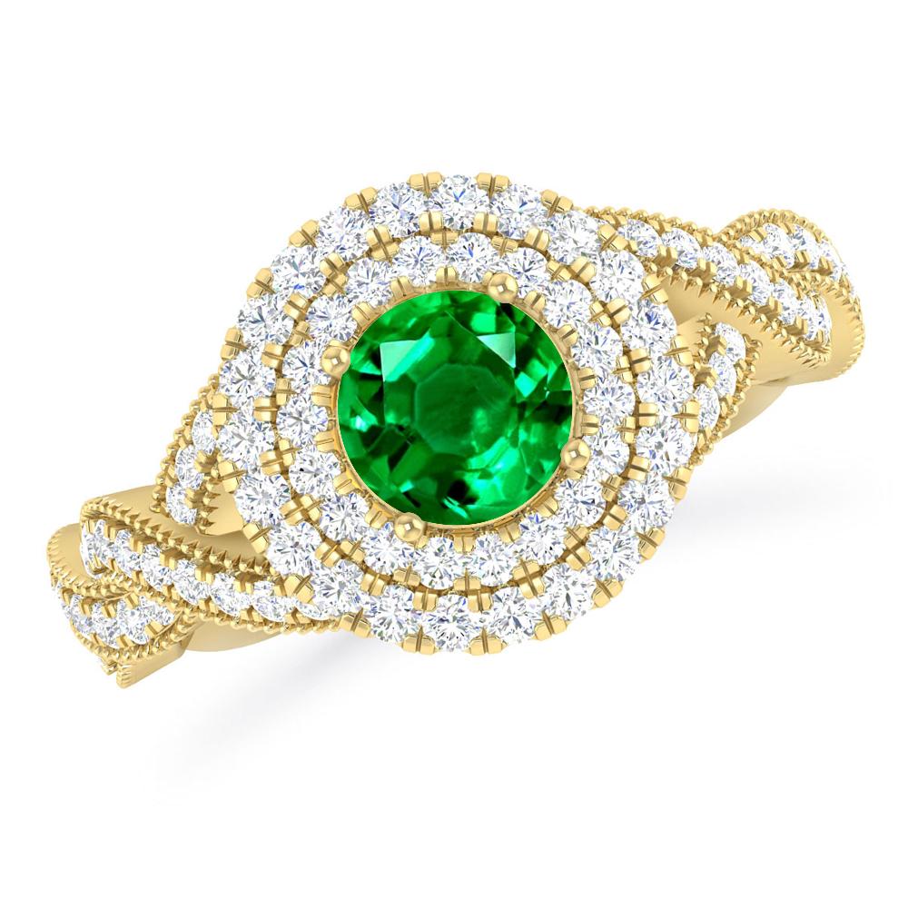 Yellow Gold - Emerald