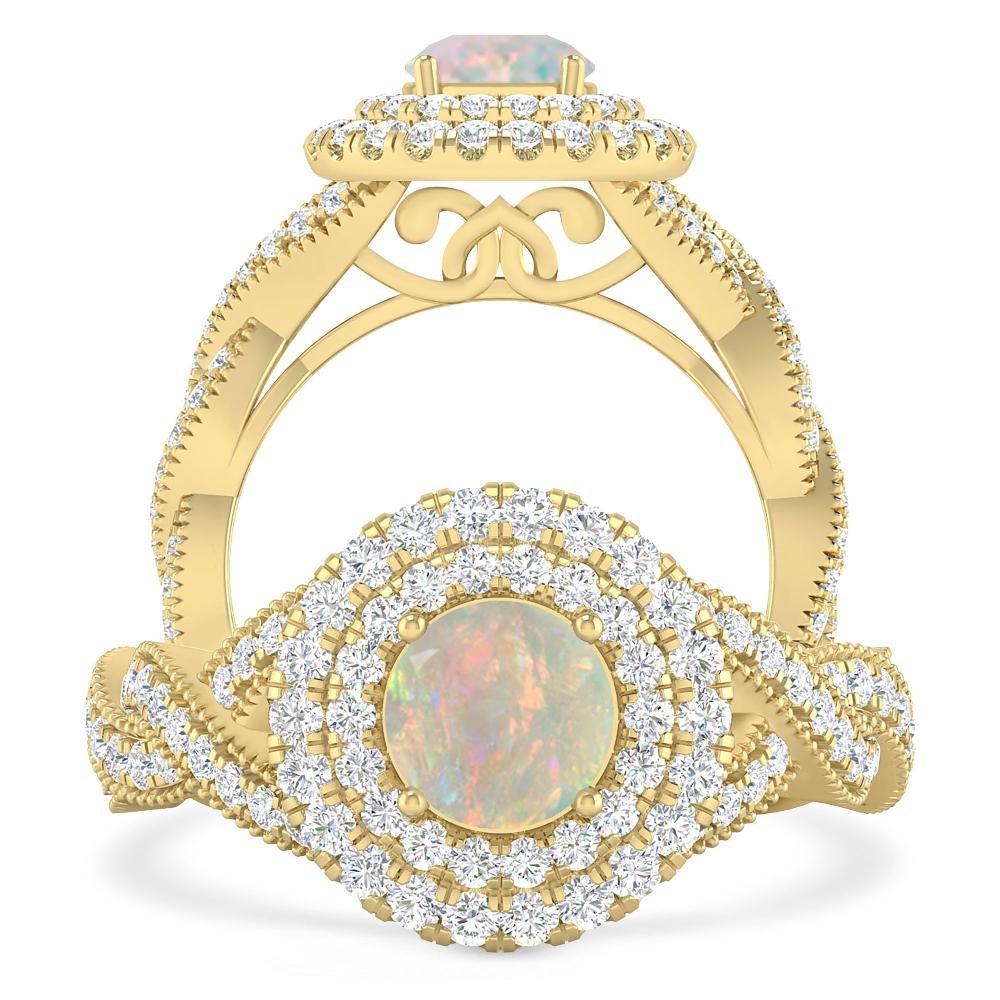 Yellow Gold - Opal