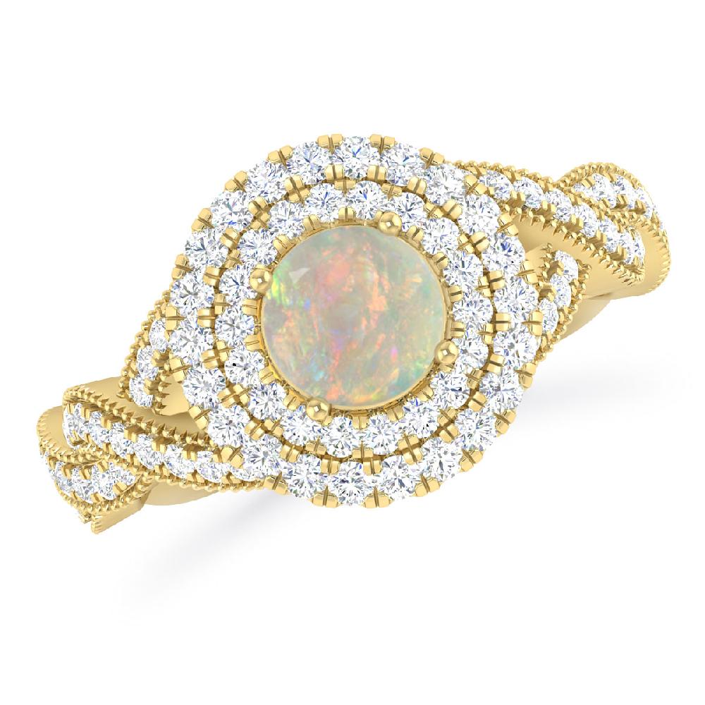 Yellow Gold - Opal