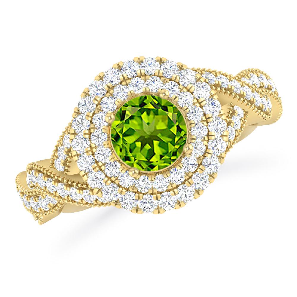 Yellow Gold - Peridot