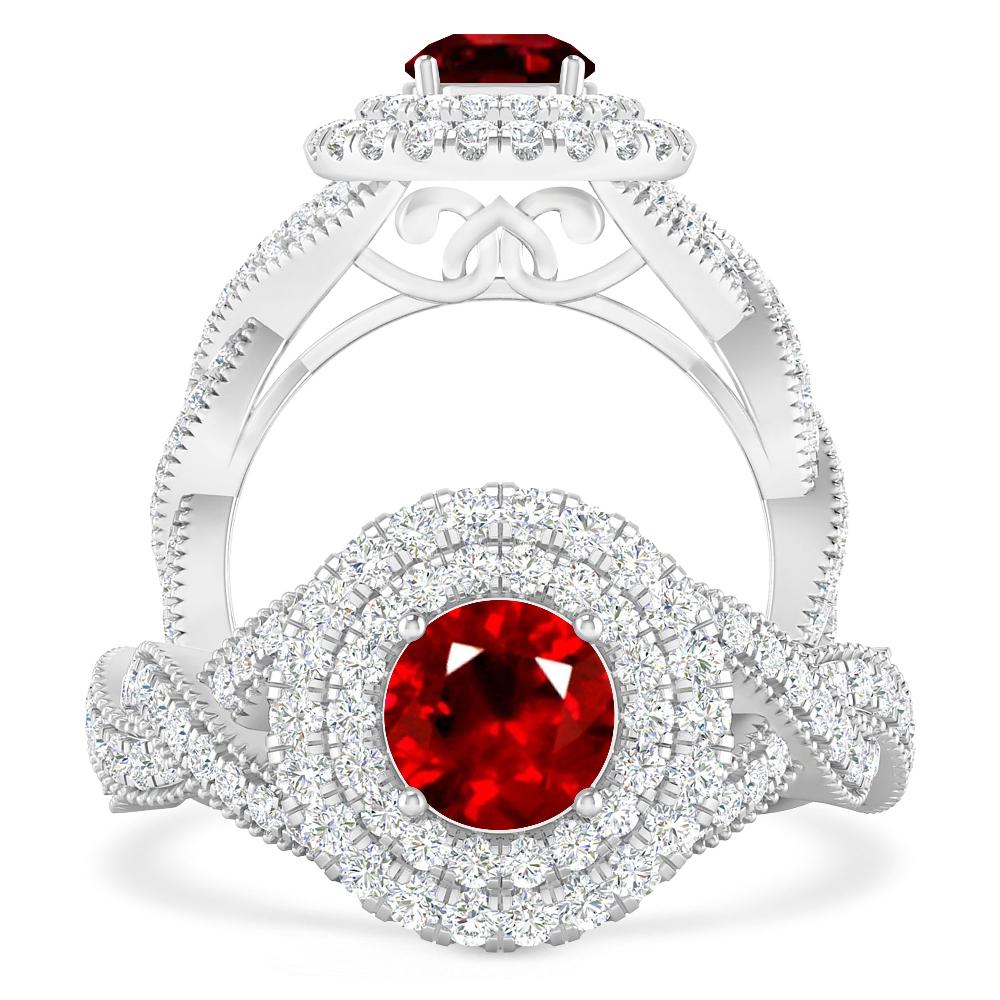 White Gold - Ruby