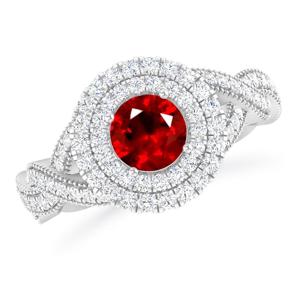 White Gold - Ruby