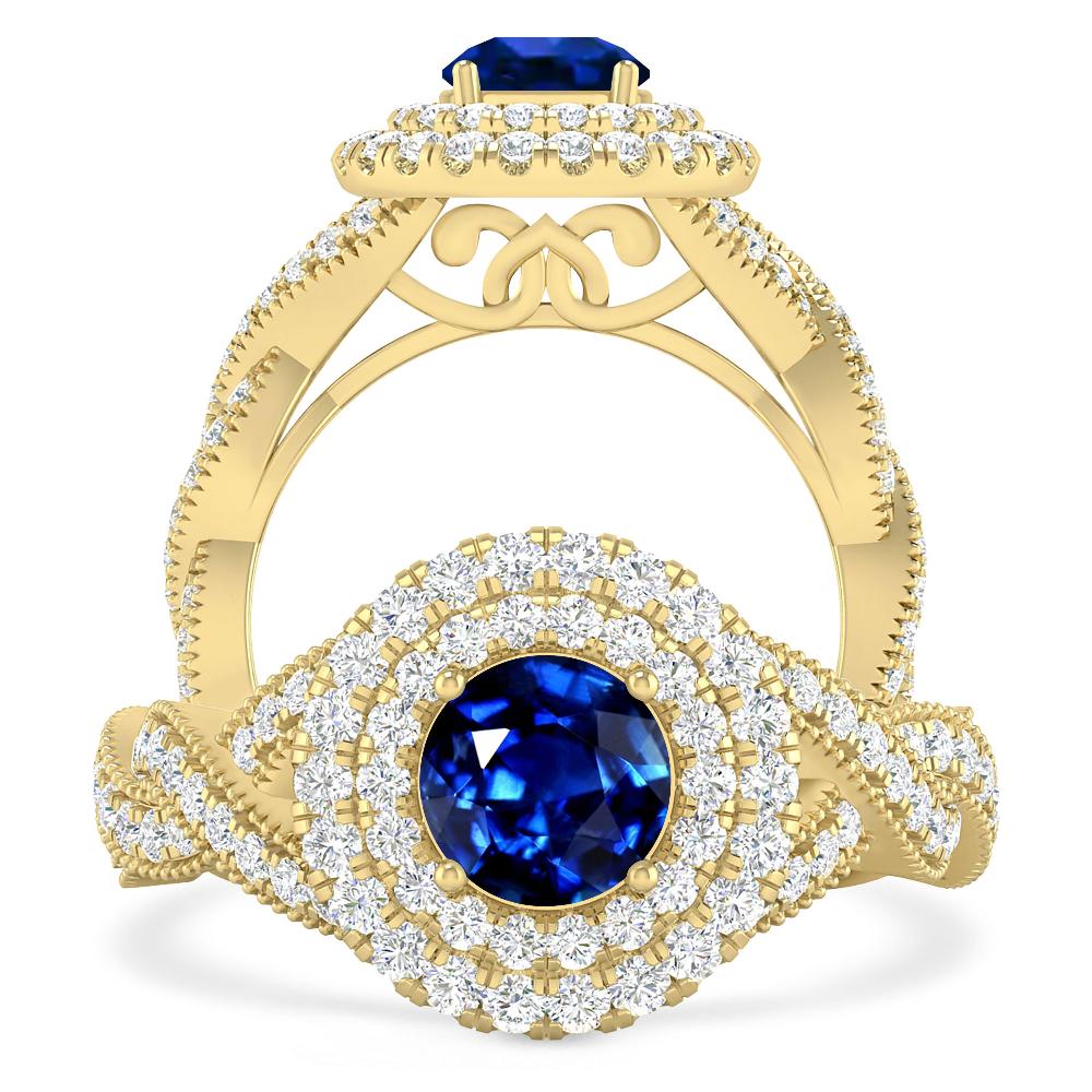 Yellow Gold - Sapphire