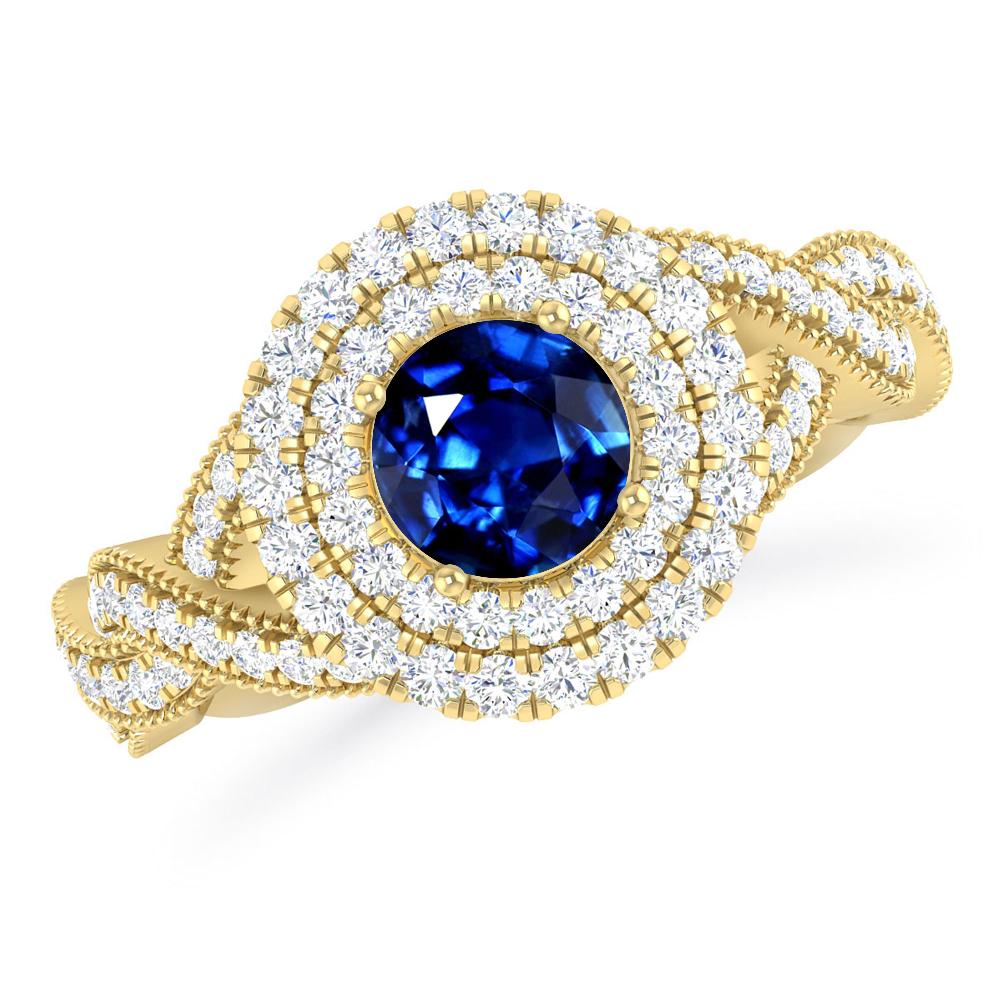 Yellow Gold - Sapphire