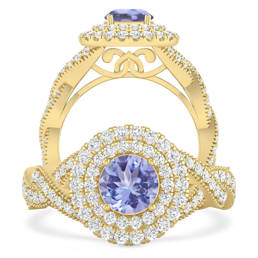 Yellow Gold - Tanzanite