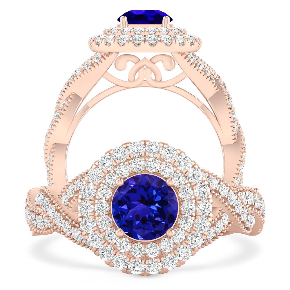 Rose Gold - Tanzanite