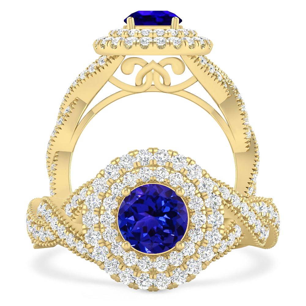 Yellow Gold - Tanzanite