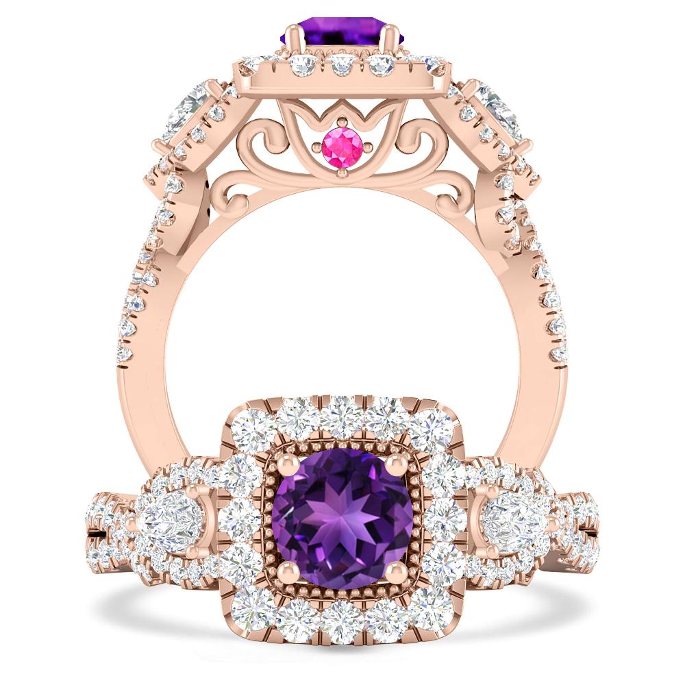 Rose Gold - Amethyst