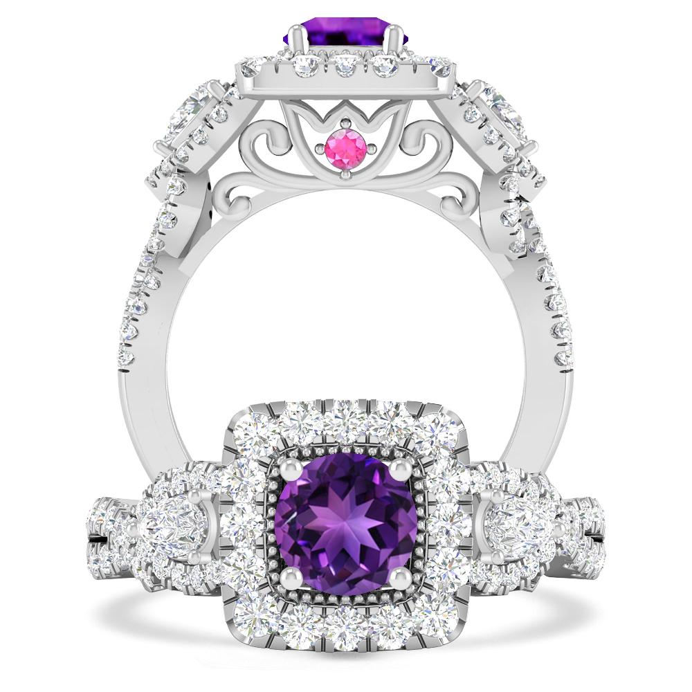 White Gold - Amethyst