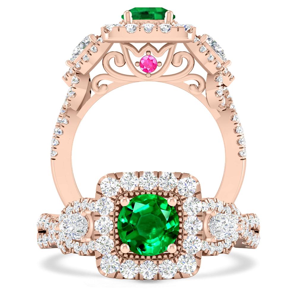 Rose Gold - Emerald