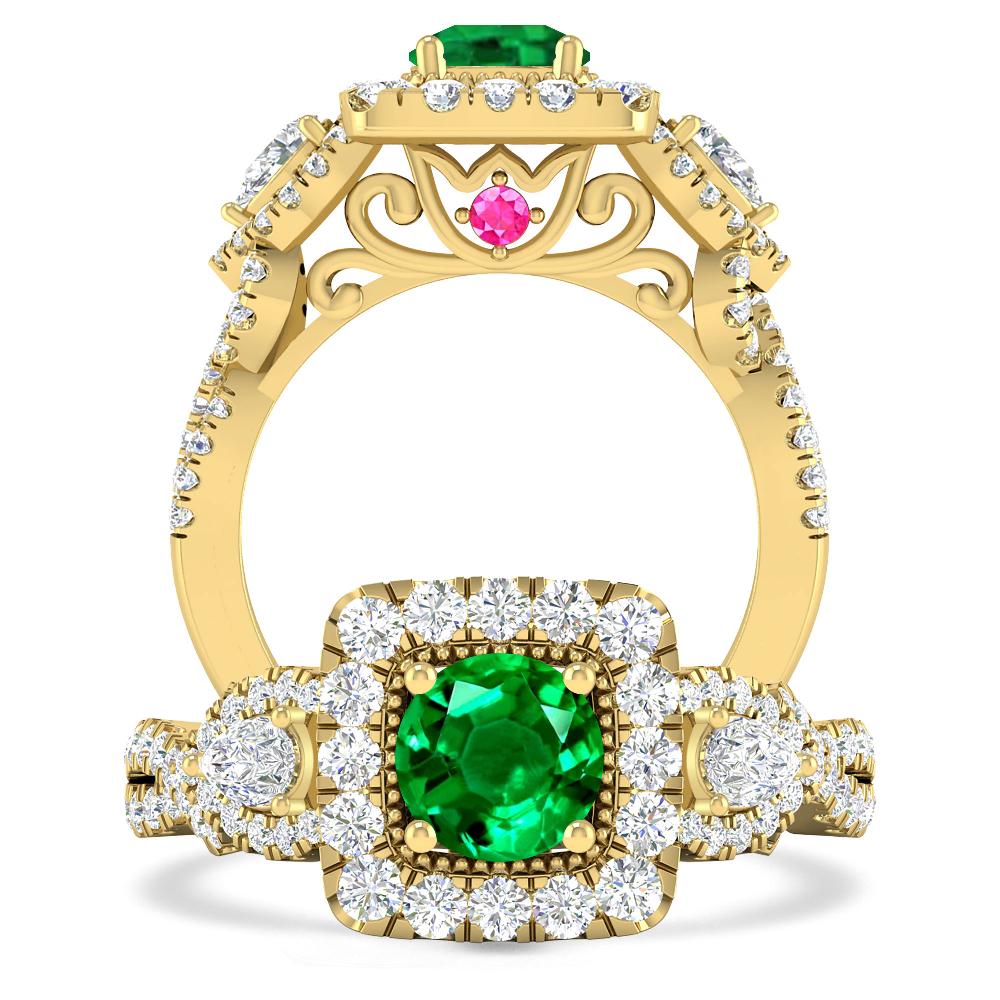 Yellow Gold - Emerald