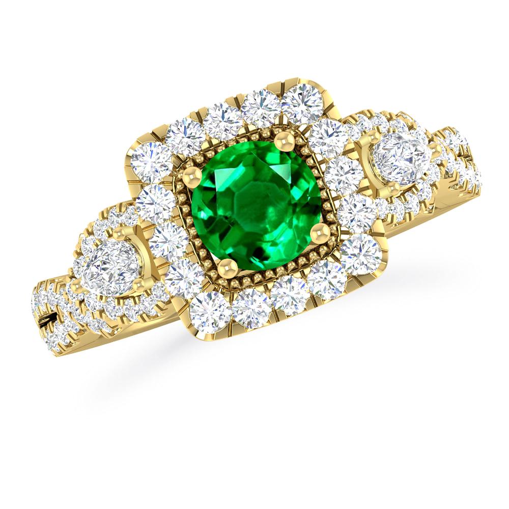 Yellow Gold - Emerald