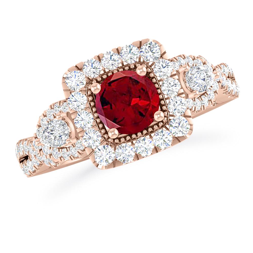 Rose Gold - Garnet