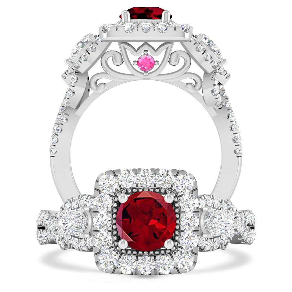 White Gold - Garnet