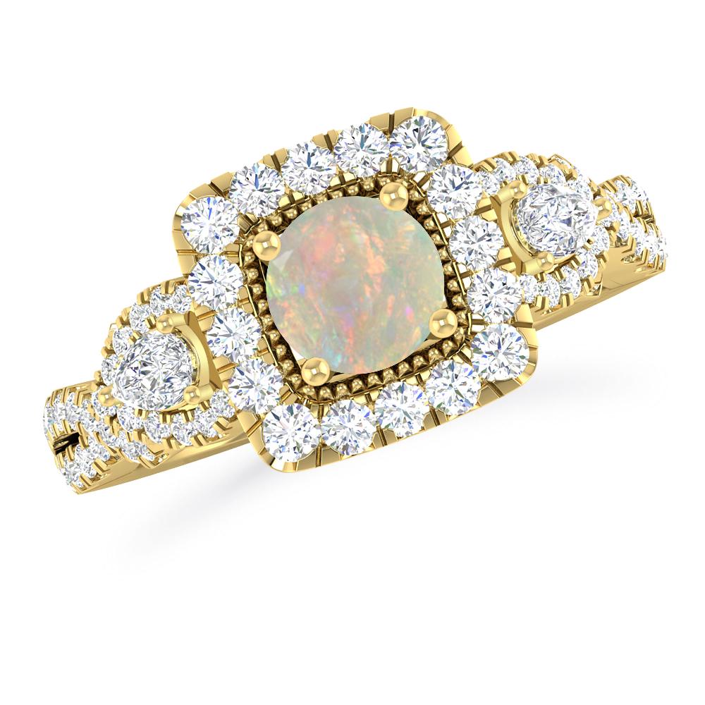 Yellow Gold - Opal