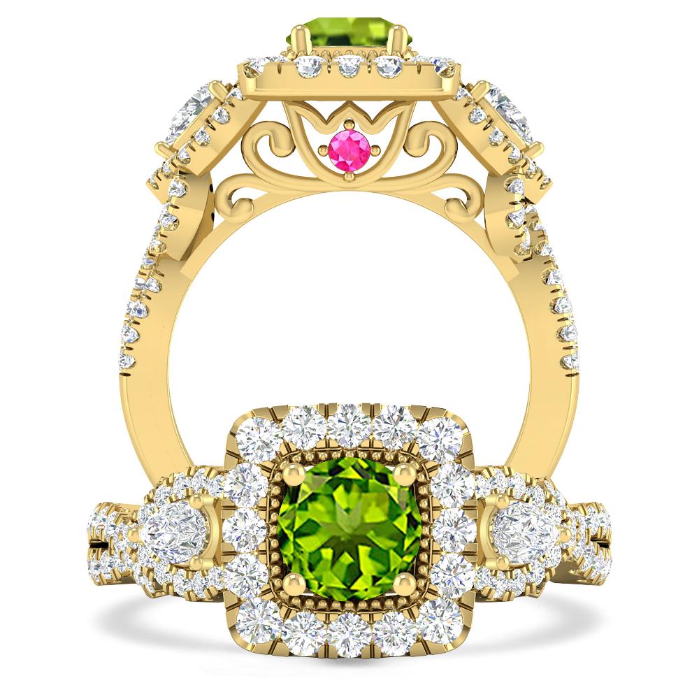 Yellow Gold - Peridot