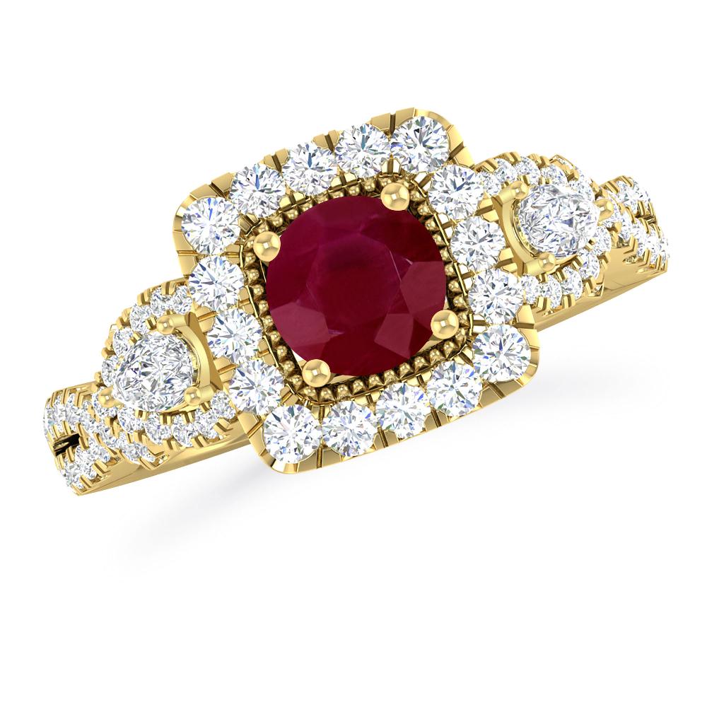 Yellow Gold - Ruby