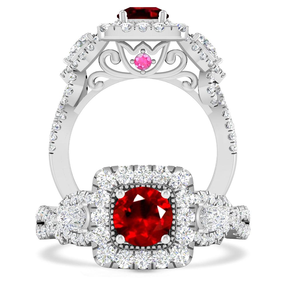 White Gold - Ruby