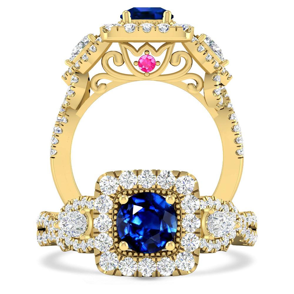 Yellow Gold - Sapphire