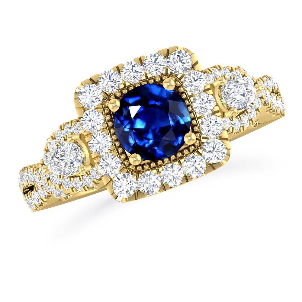 Yellow Gold - Sapphire