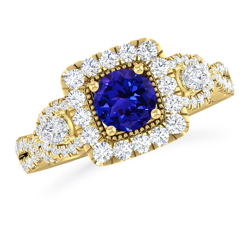 Yellow Gold - Tanzanite