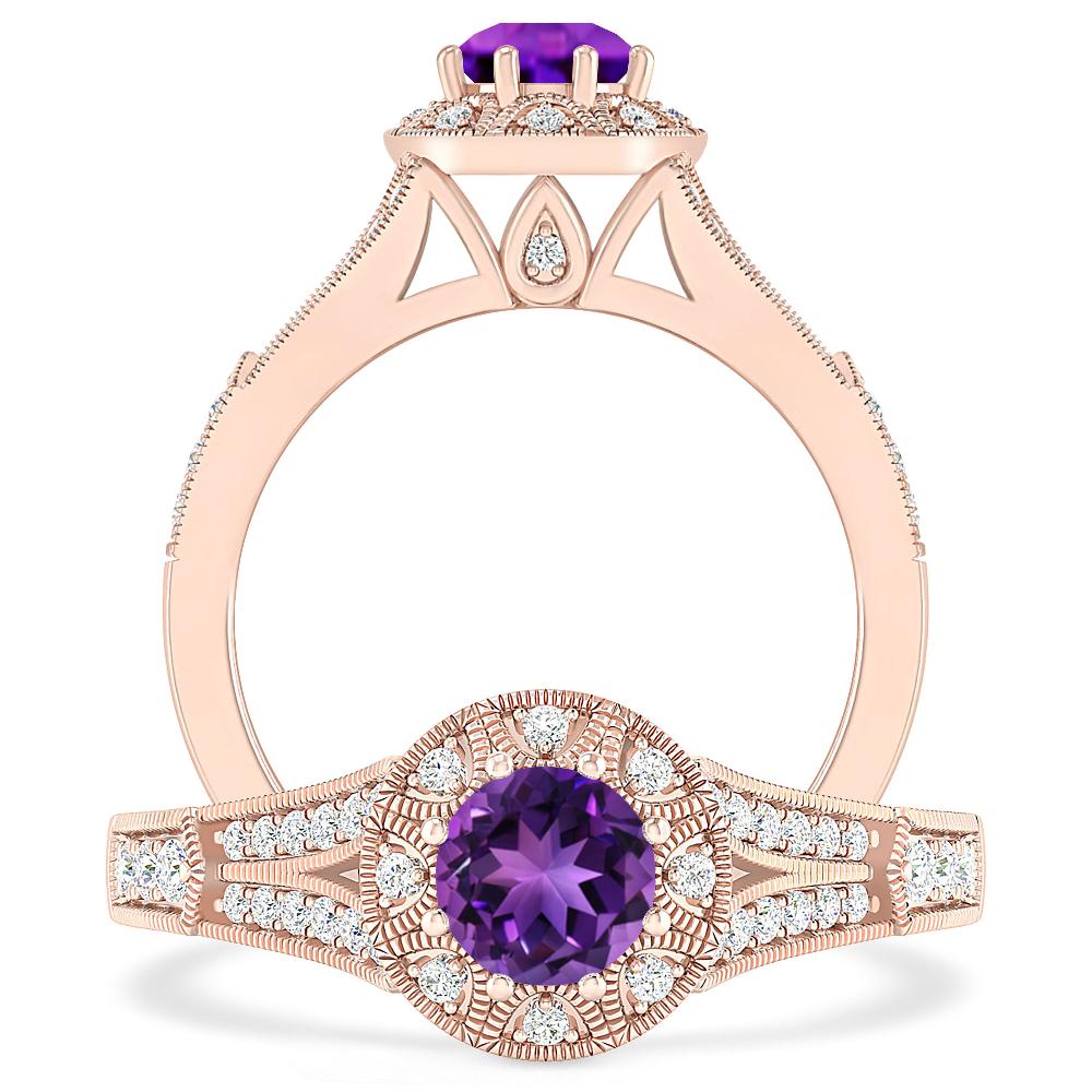 Rose Gold - Amethyst