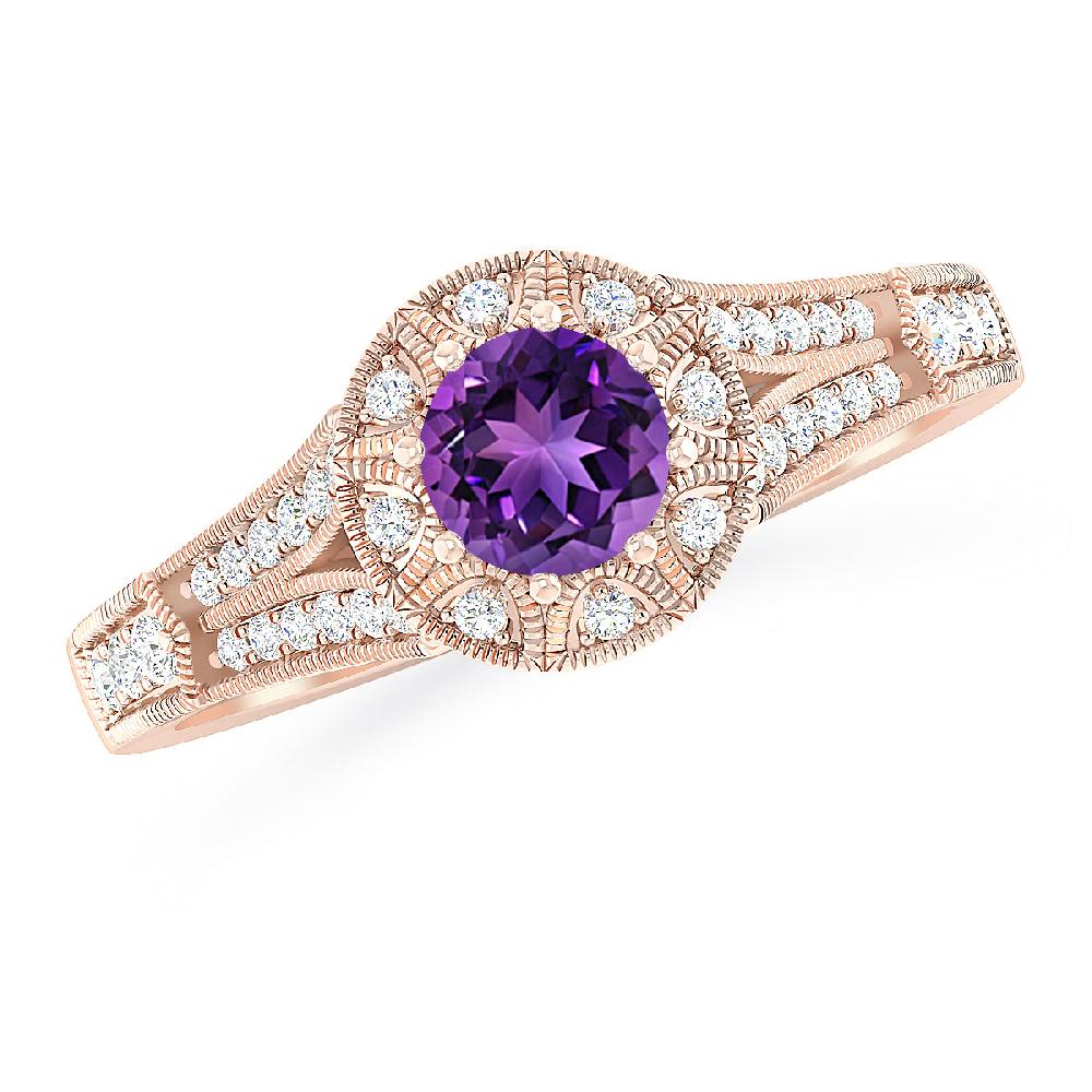 Rose Gold - Amethyst