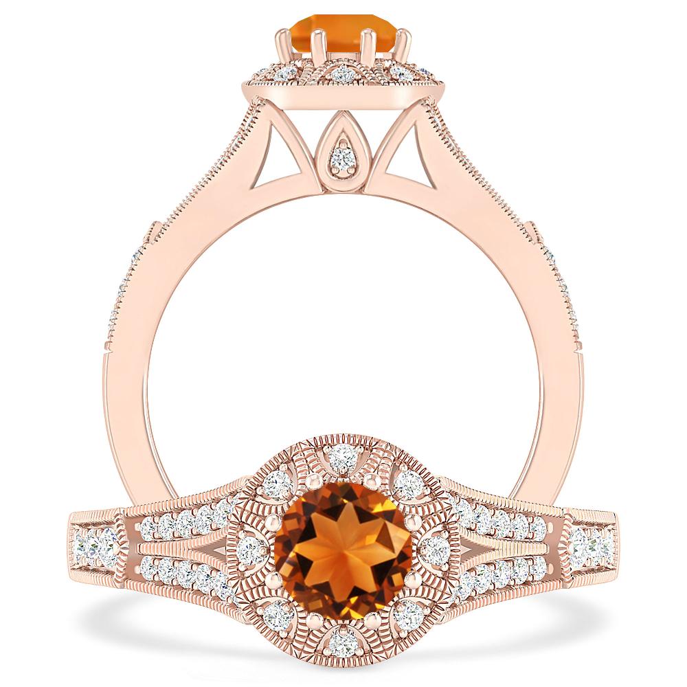 Rose Gold - Citrine